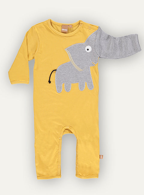 Baby Elephant onesie Vintage Yellow UBANG