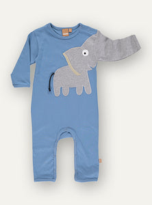 Baby Elephant onesie - Classic blue