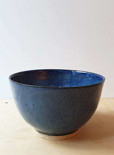 Hand thrown blue bowl