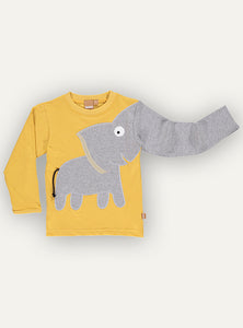 Elephant T-shirt Vintage yellow