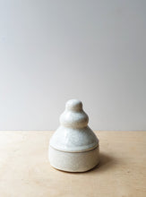 Load image into Gallery viewer, Crystal white lidded jar - CONTACT FOR PRICE